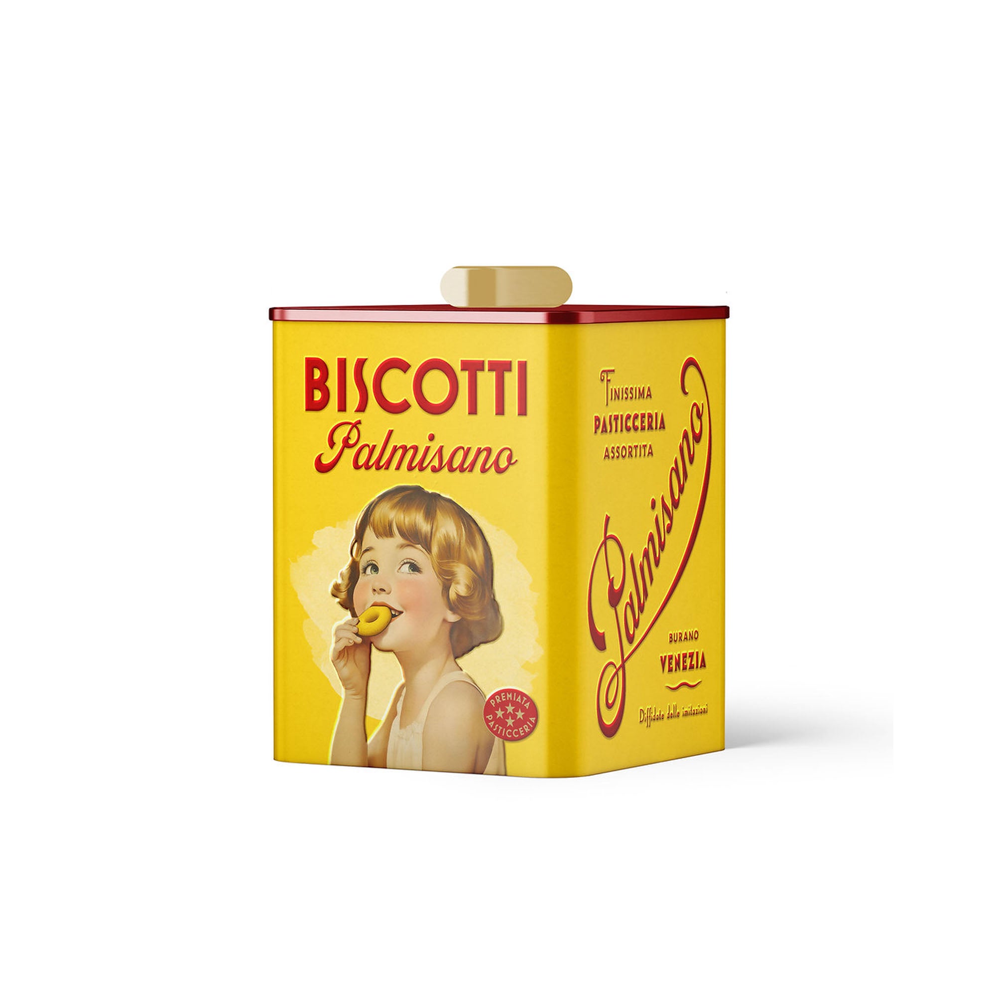 Palmisano Biscotti - Lattina Vintage gialla