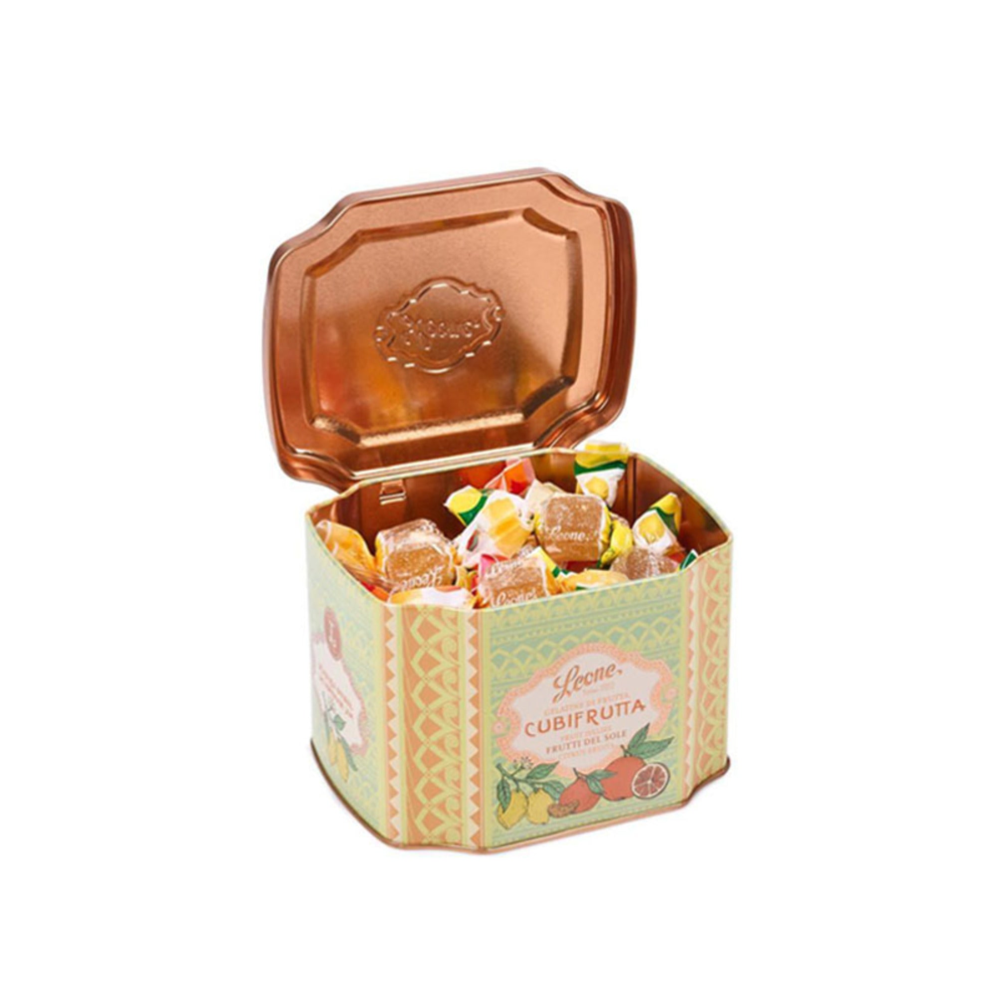 Leone Fruchtgeleebonbons Retrochicdose offen