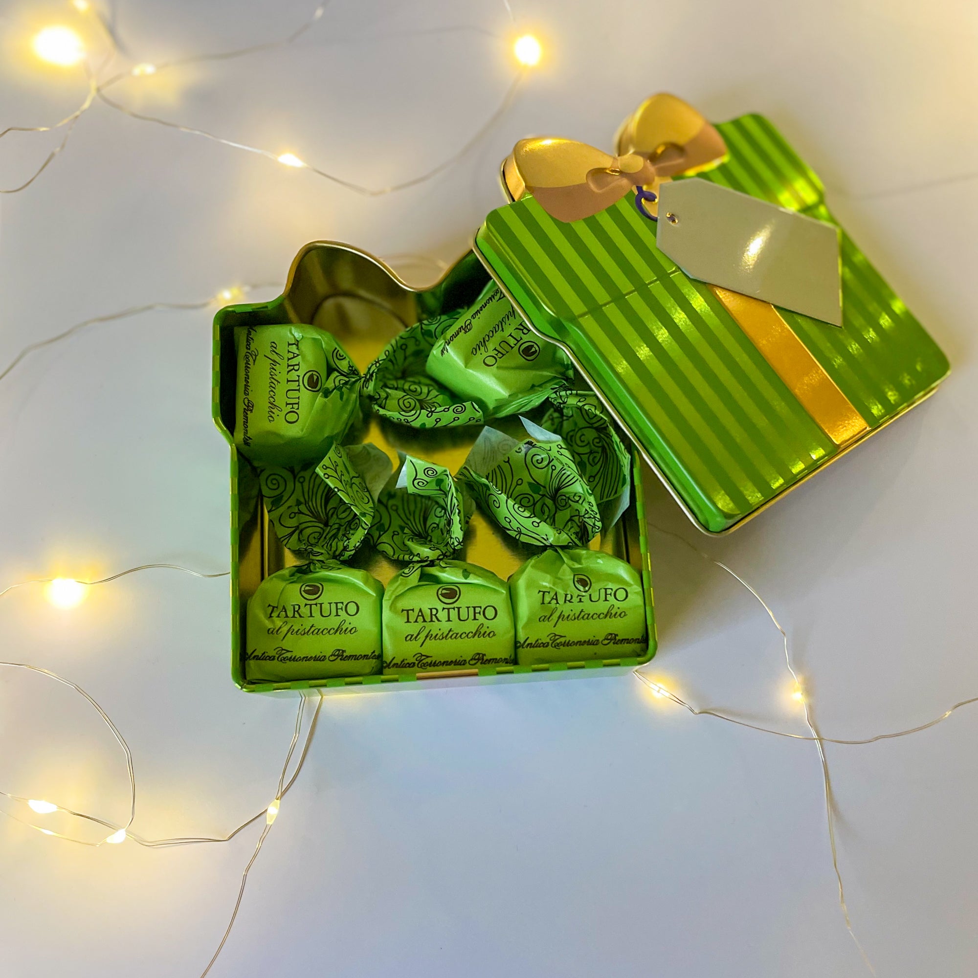 Antica Torroneria Piemontese tartufi al pistacchio