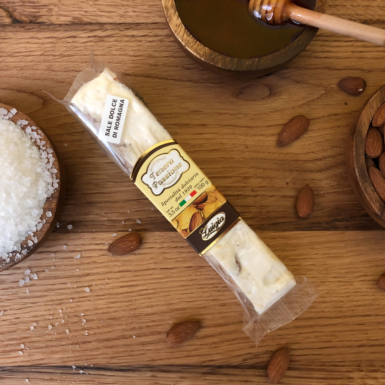 Torrone mit suessem Salz aus Cervia 