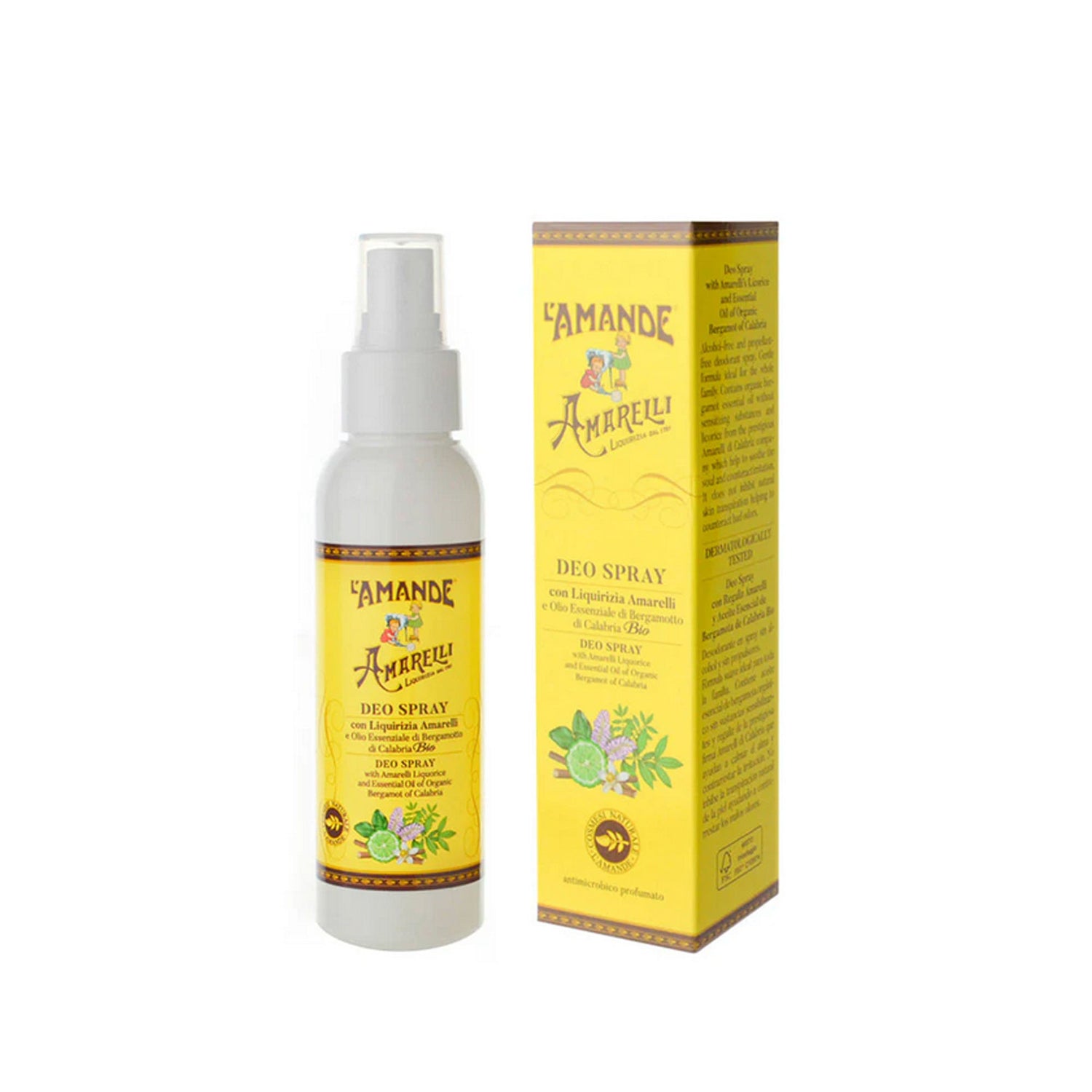 L´Amande Deo Spray mit Lakritz Amarelli