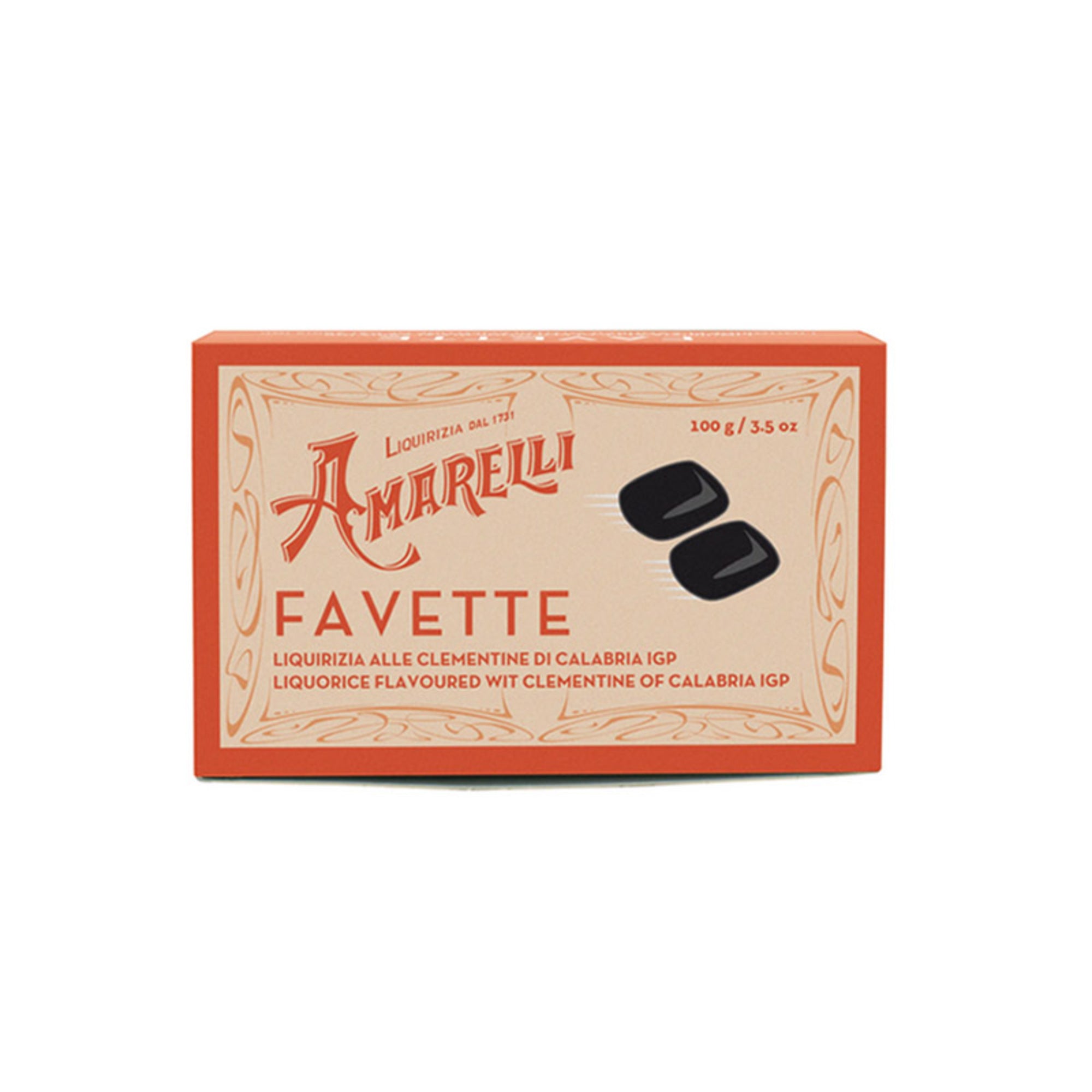 Amarelli Favette Clementine 100g