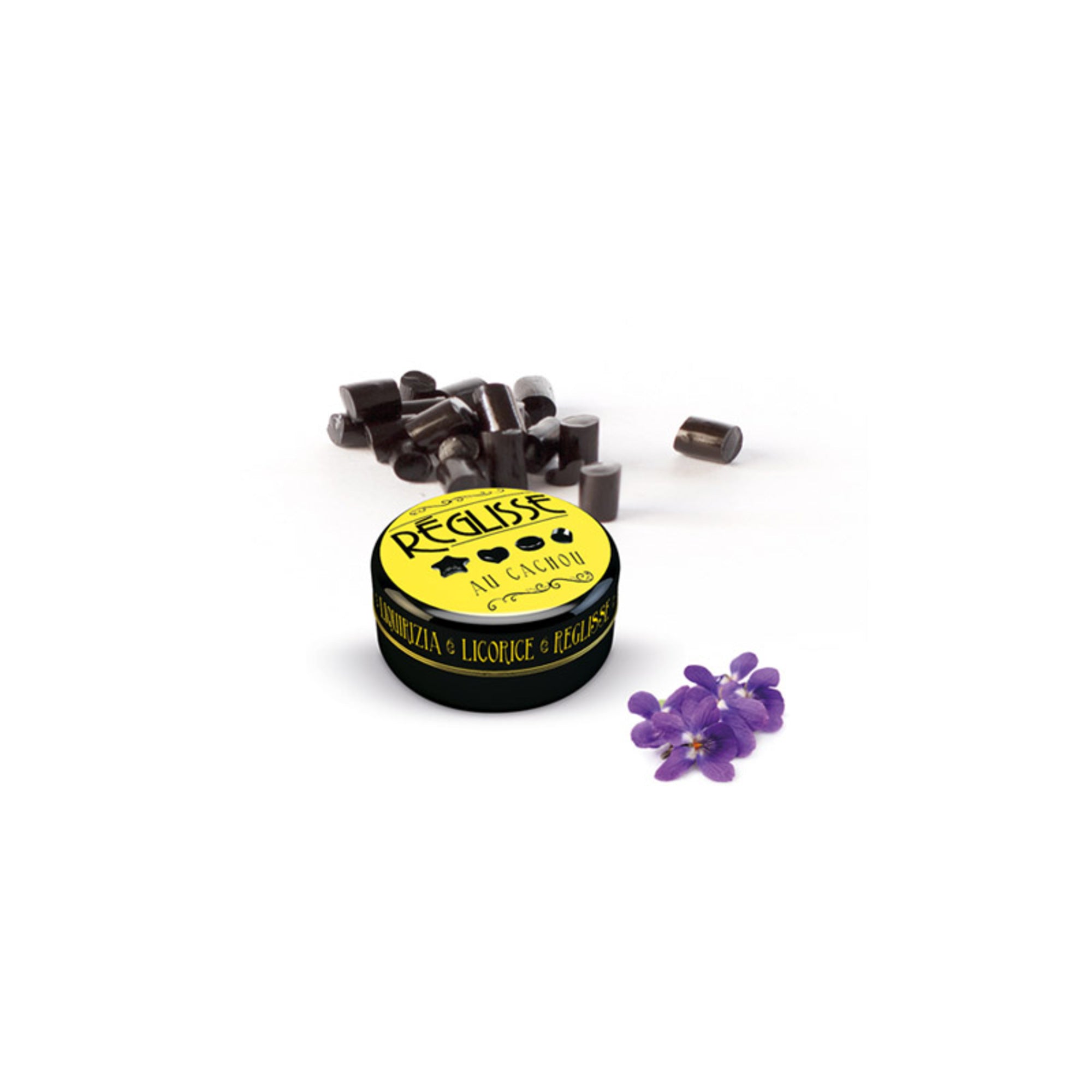 SIREA Cachou Lakritz Veilchen kleine Pastillendose 