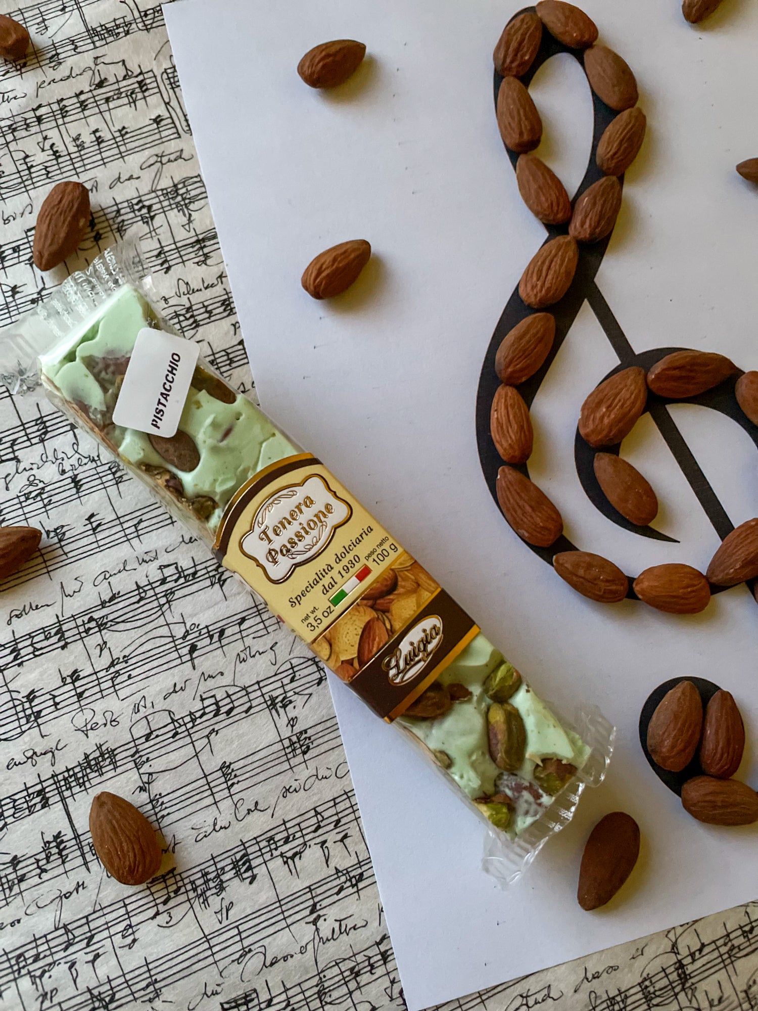 Luigia weicher Torrone mit Pistazien