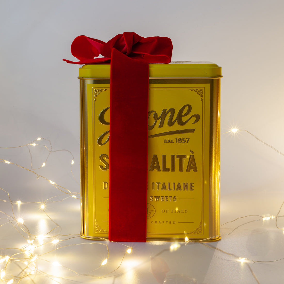 Weihnachtsdose Pastiglie Leone - mit Fruchtgeleebonbons