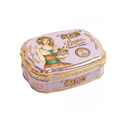 Leone Liberty Dose Lila mit Fruchtgeleebonbons gemischt