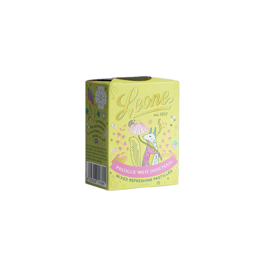 Pastiglie Leone Kollektion kleine Geschichten vom Glück mit Eichhörnchen und gemischten Pastillen