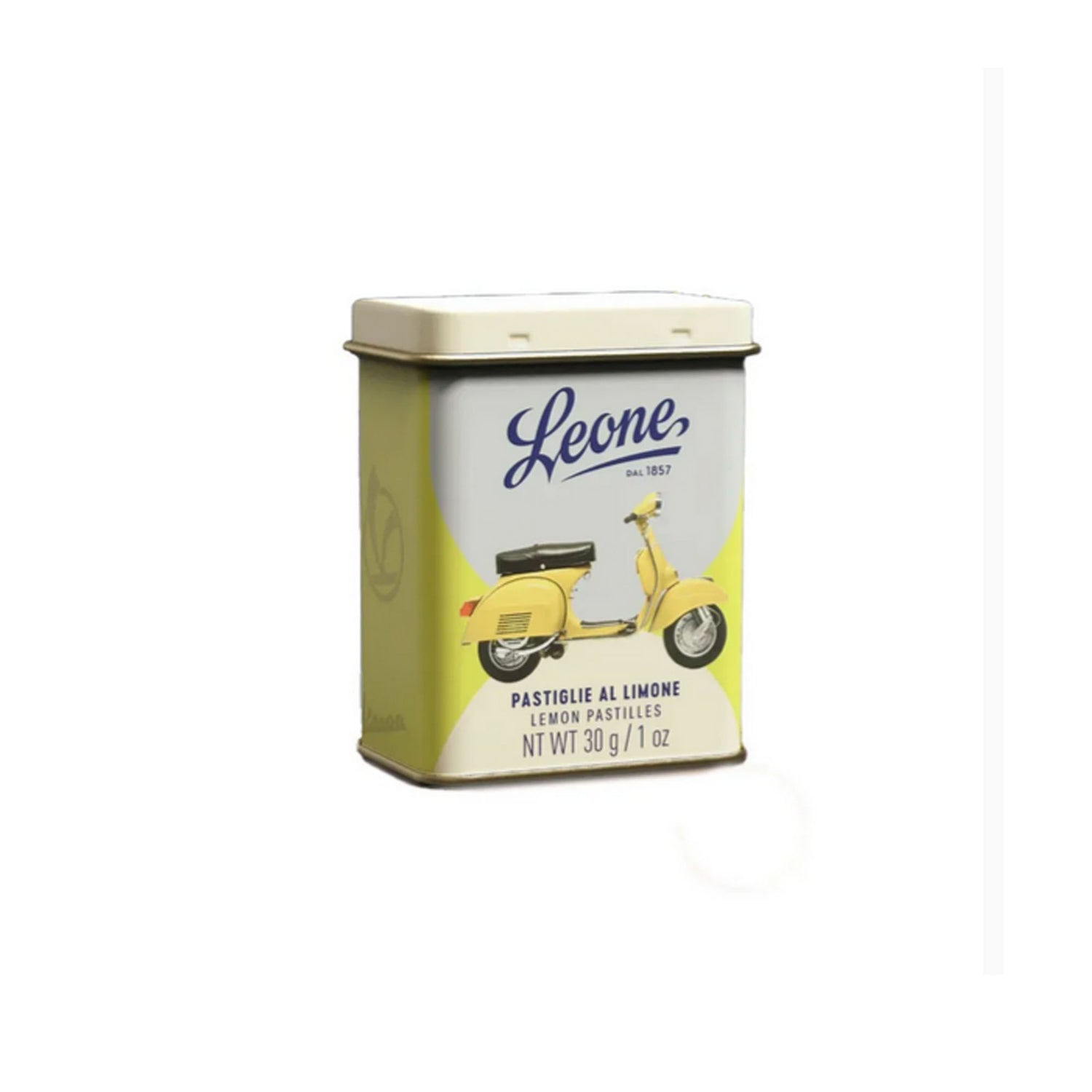 80-jähriges Jubiläum von Vespa zusammen mit Leone Pastillen Zitrone