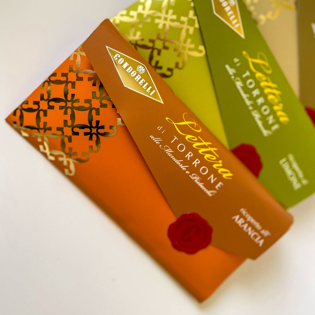Lettere di torrone ricoperto Condorelli 
