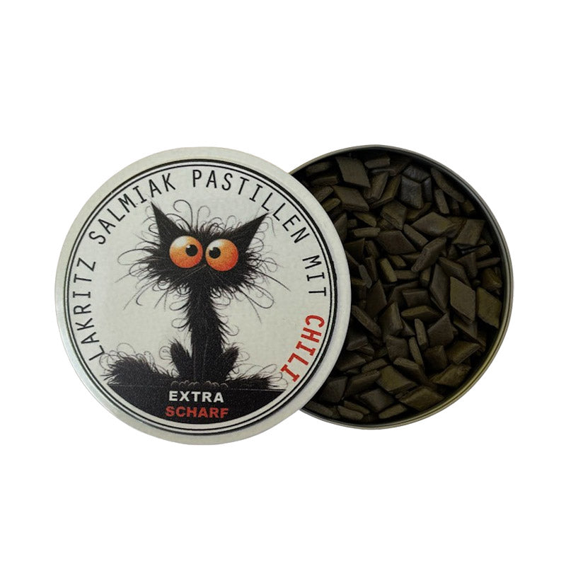 Lakritz Salmiak Pastillen mit Chili