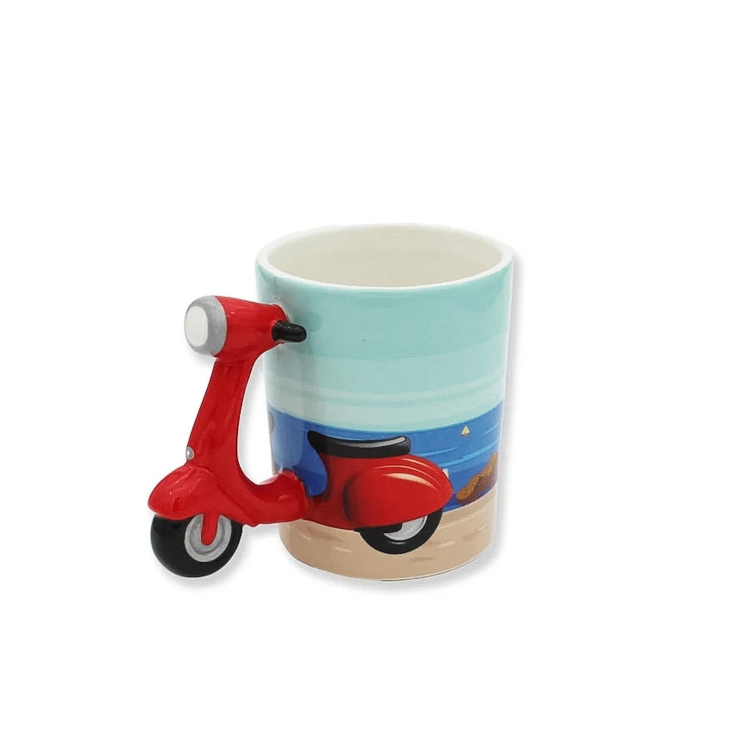 Tasse mit roter Vespa für den Geschenkbundle von Leone per Vespa