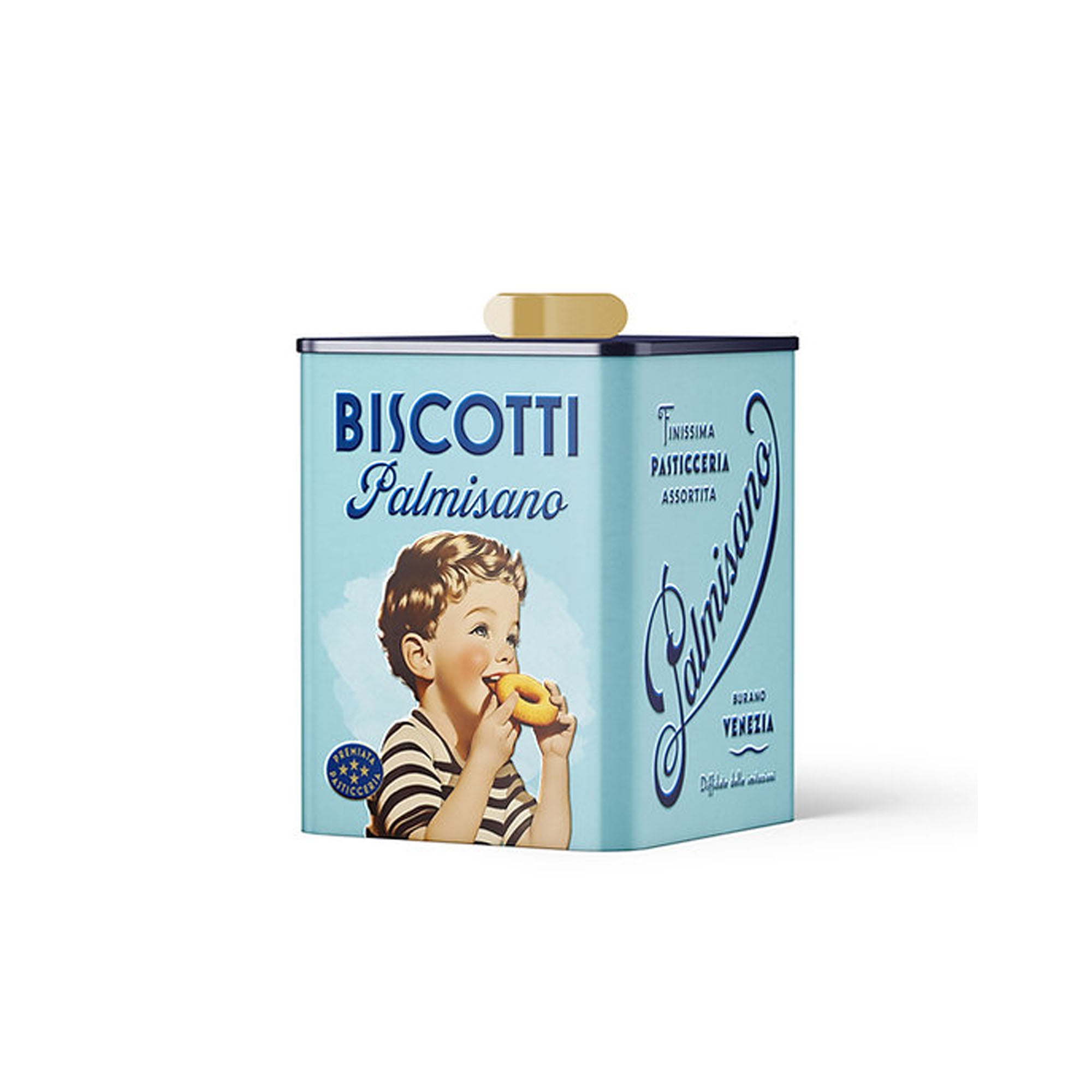 Palmisano Biscotti - Lattina Vintage blu