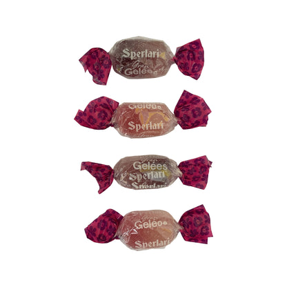 Fruchtgeleebonbons Sperlari Viola Mora Fragola Rosa