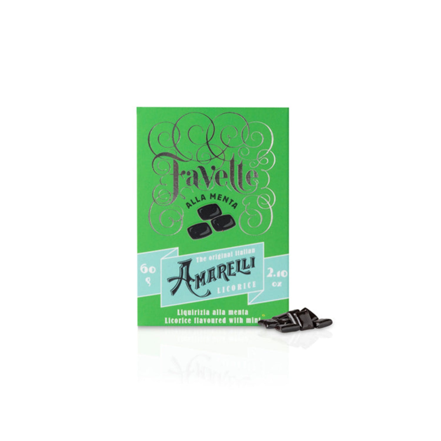 Amarelli Favette mit Minze Schachtel