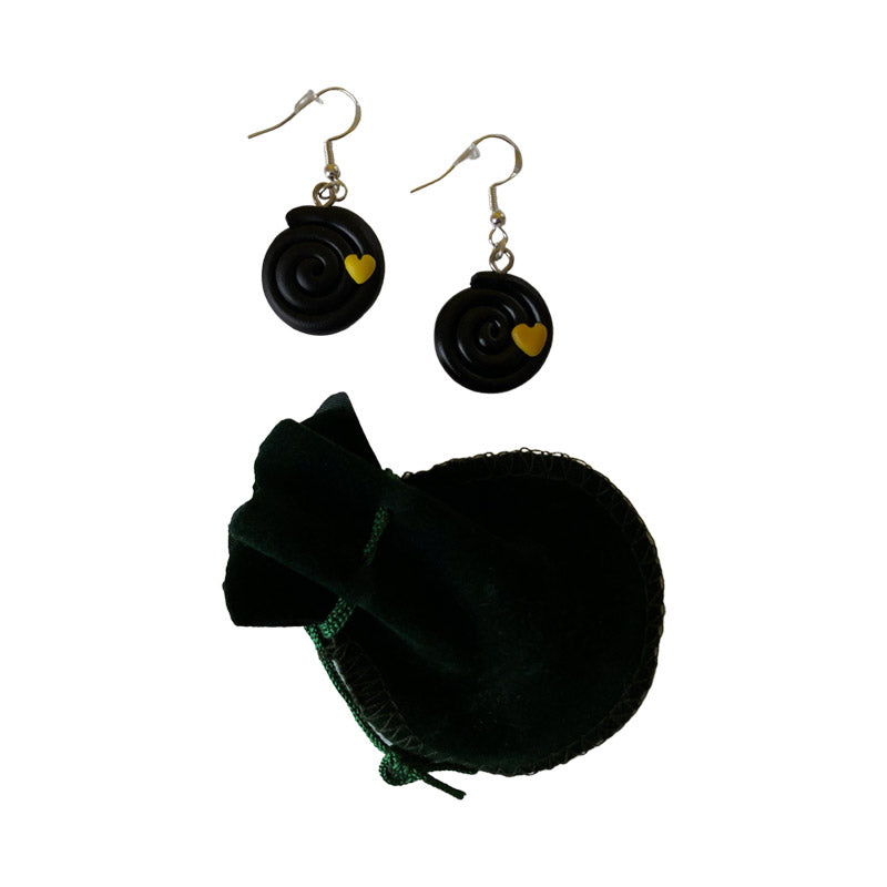 Lakritzschnecken Ohrringe