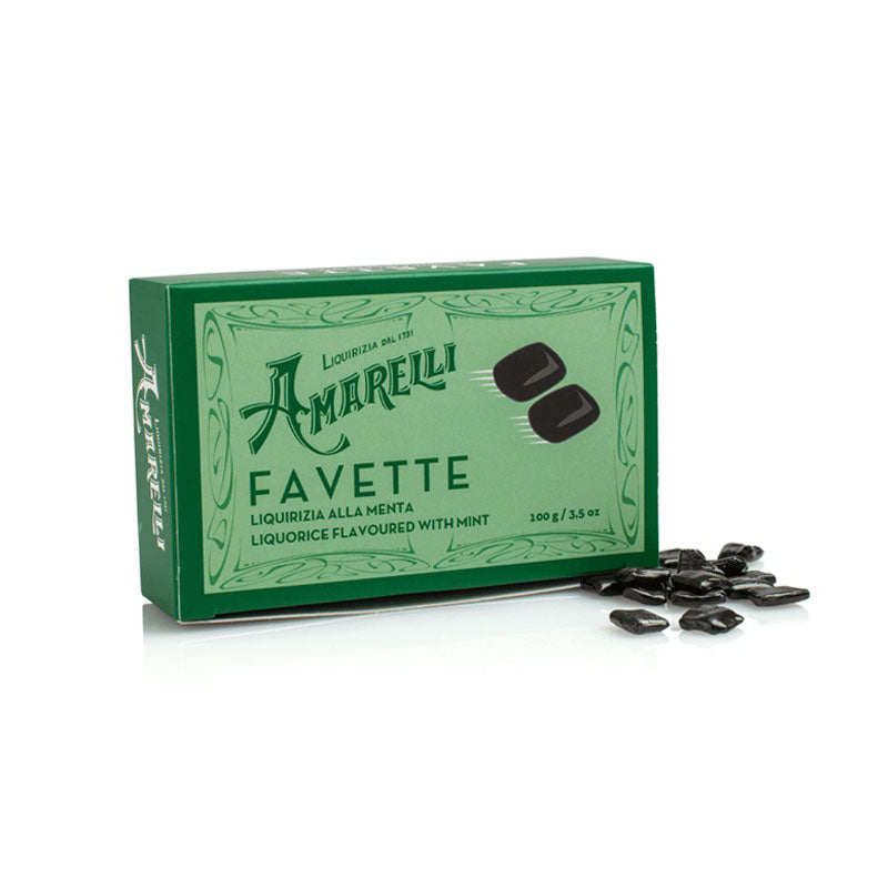 Amarelli Favette mit Minze Schachtel 100g