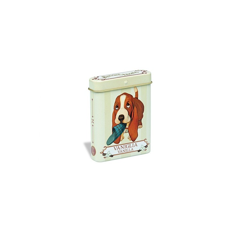 Pastille Motivdose Tierkinder Basset Vanille