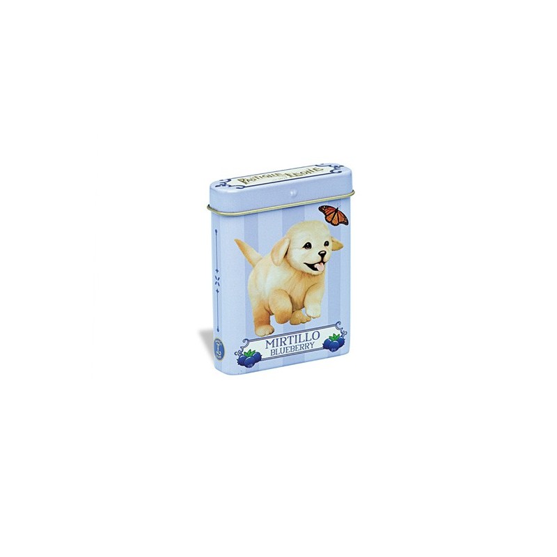 Pastille Motivdose Tierkinder Retriever Heidelbeere